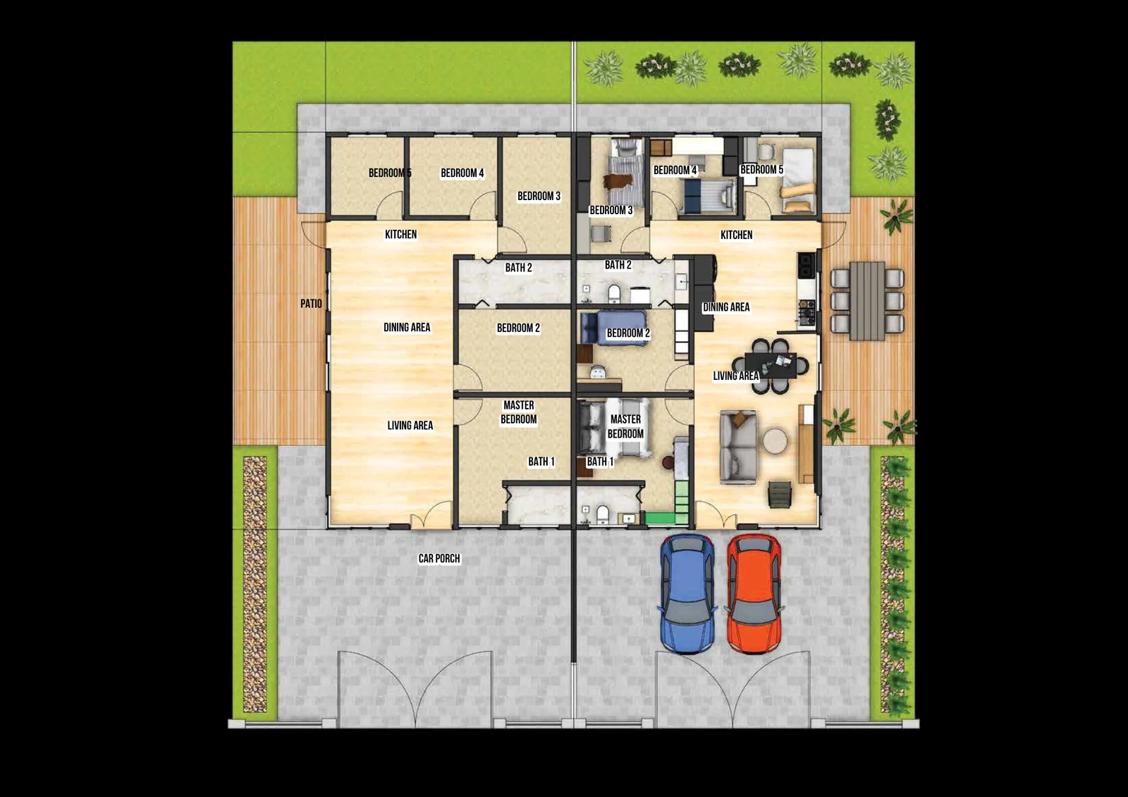 Avanté Gopeng semi-detached 5-bedroom floor plan
